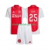 Camisola AFC Ajax Wout Weghorst 25 Criança Equipamento Primeiro 2024-2025 Manga Curta
